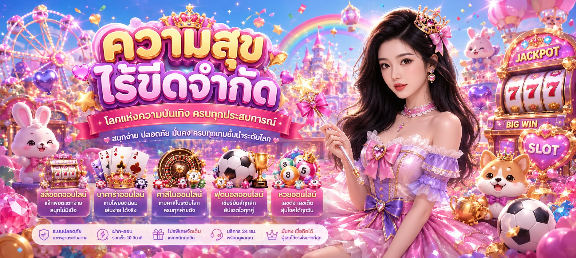 โปรโมชั่น YENTA4 สมาชิกใหม่รับโบนัสต้อนรับ ฝากถอนไม่มีขั้นต่ำ